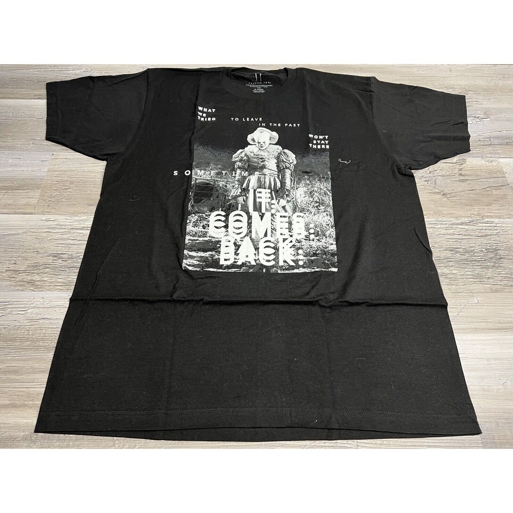 It Chapter Two T-Shirt Pennywise It Comes Back Black Size XL